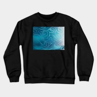 Blue Marine Background Crewneck Sweatshirt